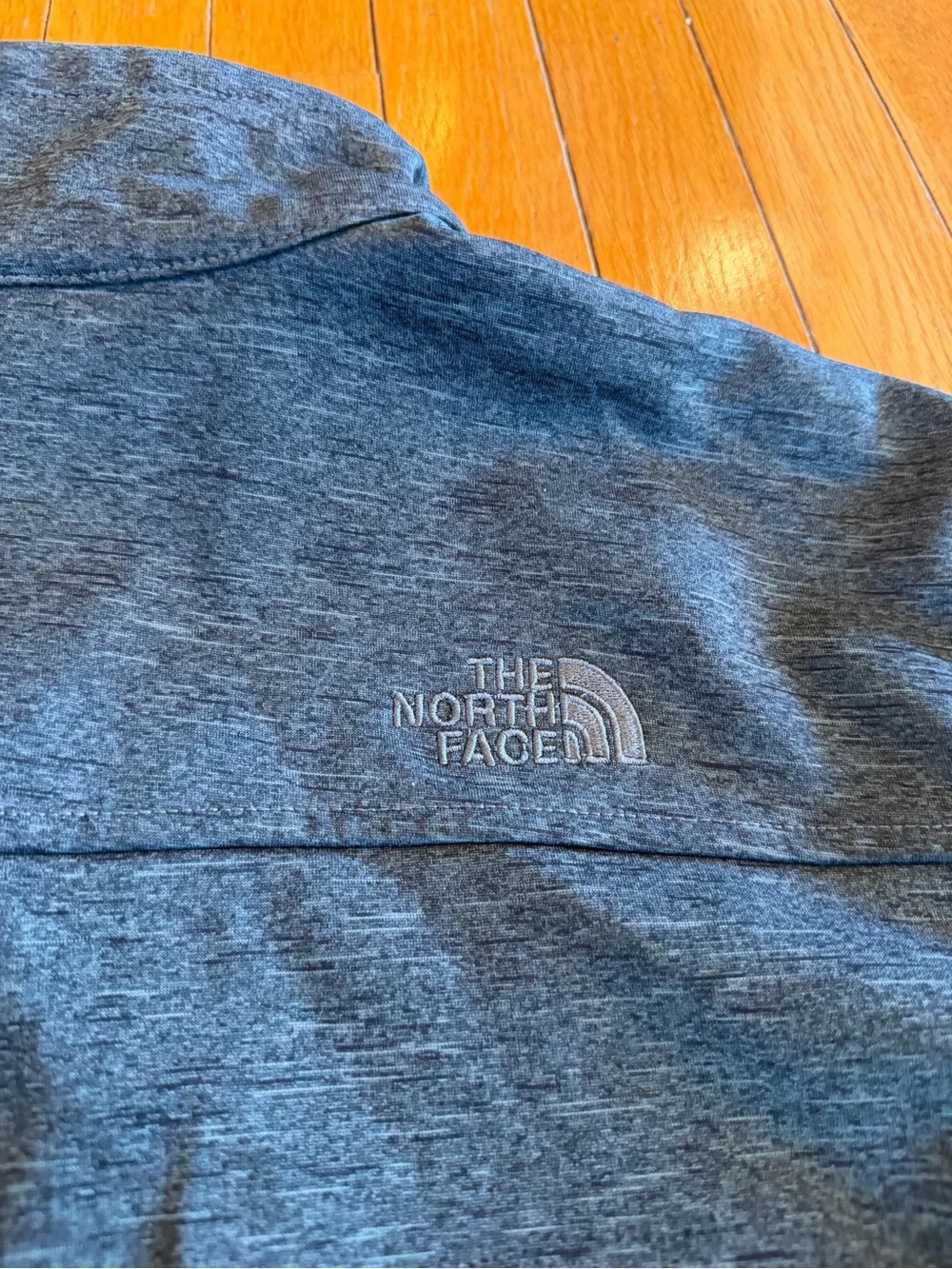 The North Face Full Zipper Front Gray Lightweight Jacket Mens Size Large